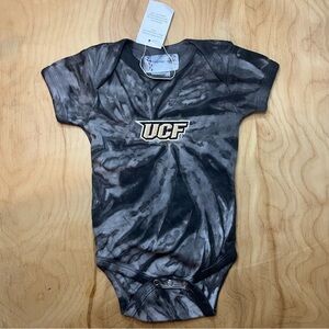UCF Tie-dye Infant Girls Ruffle Bottom Bodysuit NWT